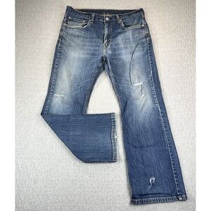 Levis 527 Bootcut Jeans men 36X30 (32X28) medium Wash distressed